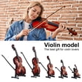thumbnail image 2 of Tiny Violin Keychain with Sound Mini Violin Toy Set Plays Sad Music Smallest Violin Model Mini Crying Story Teller Portable Miniature Violin, 2 of 6