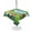Multicolor, variant on Outdoor Tablecloth with Umbrella Hole for Patio/Picnic/Party/Camping, Cartoon Golf Waterproof Table Cloth Round Cover Washable, Chic Country Green Trees Cabins Sports (Dia 54")