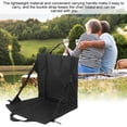 thumbnail image 3 of Herwey Chaise de Randonnée, Coussin Pliant Extérieur, Coussin Pliant Noir Chaise de Plage Portable Coussin de Stade Léger Équipement de Camping Extérieur, 3 of 8
