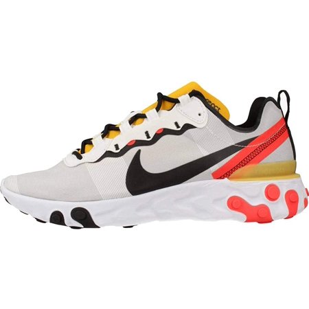Nike Nike React Element 55 White Black Crimson Gold Bq6166 102 Walmart Com Walmart Com