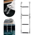 thumbnail image 3 of 4 Step Boat Ladder Telescoping Swim Upper Platform Marine Yacht Stainless Steel, 3 of 13