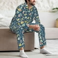 thumbnail image 7 of Disketp Underwater Creature Mens Pajama Set, Soft Warm Long Sleeve Sleepwear, Cozy Button-Down Pjs for Men-XX-Large, 7 of 7