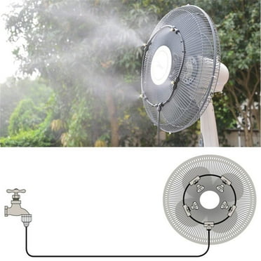 Outdoor Misting Fan Kit for a Cool Patio Breeze, Water Mister Spray for Cooling Outdoor, Outdoor Misting Fan Cooler Water Patio Mist Garden, Fit to Any Outdoor Fan