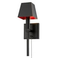 thumbnail image 1 of Golden Lighting Messina Transitional Wall Sconce Matte Black 1 Light E12 Candelabra, 1 of 1
