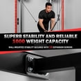 thumbnail image 4 of Mikolo Foldable Power Rack Cage,1000lbs Capacity Wall Mounted Squat Rack with independent pulley system, Space Saving Home Gym Equipment with 5 Adjustable Angle, 4 of 15