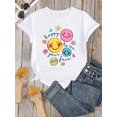 thumbnail image 2 of Funny Cartoon Joyful Face Printed T-Shirt, Back to Teacher T-Shirt, Happy to See Your Face T-Shirt, Teacher Life T-Shirt, Teacher Appreciation Gift, Teacher's Day Gift, 2 of 7