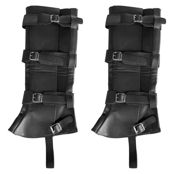 Fundas para botas perfecl Regalo para hombres protectores de piernas de Cuero PU