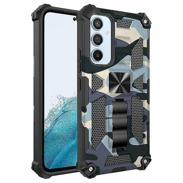 Funda protectora magnética de TPU + PC con soporte para Samsung Galaxy A54 5g con armadura de camuflaje a prueba de golpes