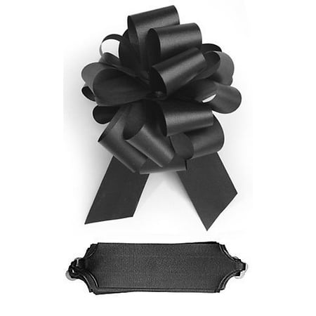 Black Suede Bow - 10 Black Pull 5.5
