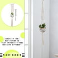 thumbnail image 4 of Advancent Colgador de macramé hecho a mano para plantas, flor/colgador de macetas para decoración de pared, patio, jardín, decoración para sala de Jardín y Patio No.14 Advancent HA001777-14, 4 of 6