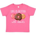 thumbnail image 3 of Inktastic Life is Better with Donuts Boys or Girls Toddler T-Shirt, 3 of 5