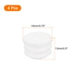 thumbnail image 2 of Unique Bargains 3/4"(19mm) Round Plastic Plug, 4 Pack White End Cap Plastic Plug Cap Insert, 2 of 5