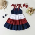 thumbnail image 4 of Wavsuf Toddler Girls Dresses Clearance Summer Blue Dresses Size 90, 4 of 8
