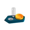 thumbnail image 4 of Dot Bowls Cat Food Dishes Water Fountain Detachable Pet Feeder Waterer for Dogs Cats , double blue, 4 of 10