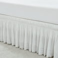 thumbnail image 3 of Lush Decor Vintage Eyelet Bed Skirt Single Queen/ King/ Cal King Off White - Dust Ruffle - Wrap Around Bed Skirt - Coquette Decor, 3 of 8