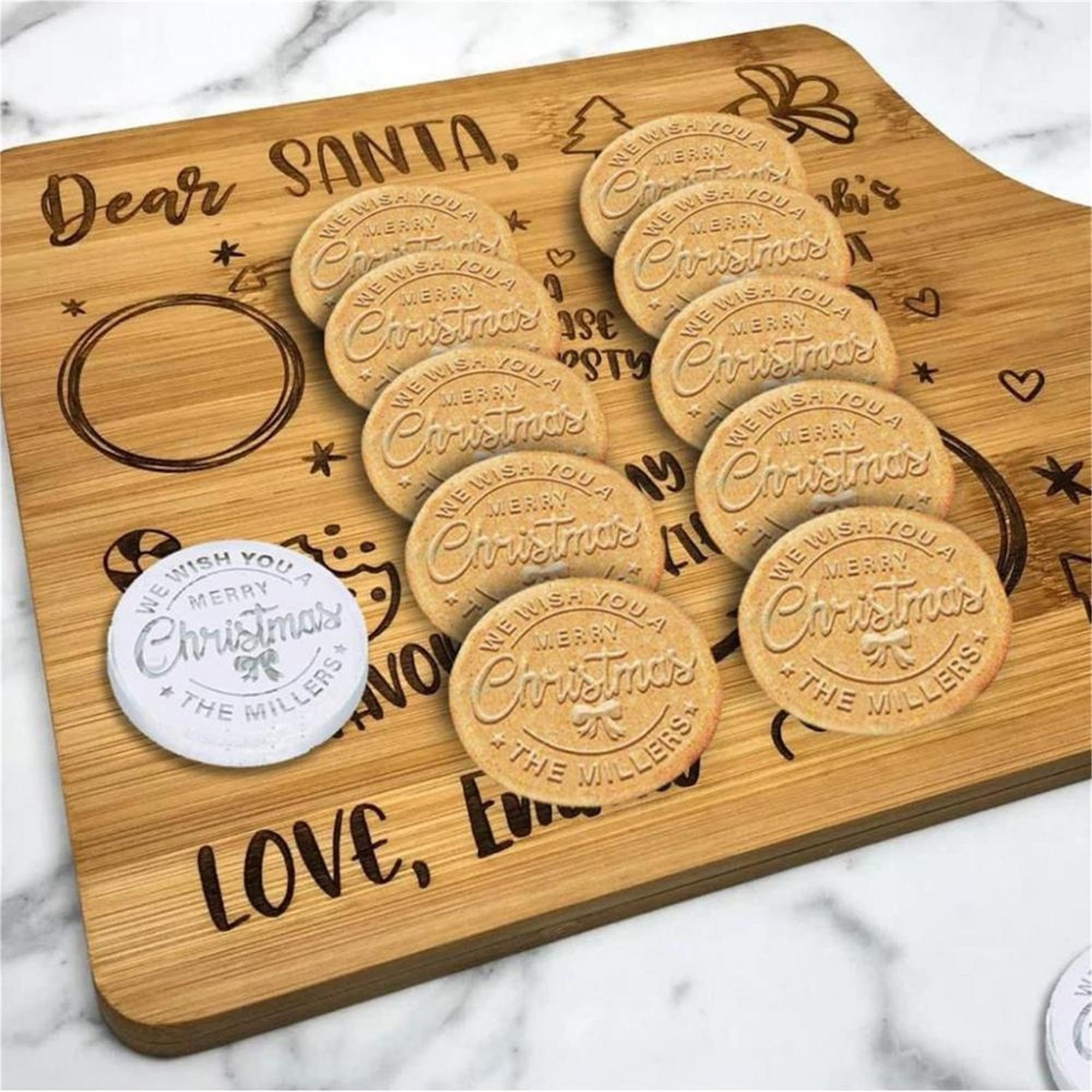 Personalized Christmas Cookie Stamp, Christmas Cookie Mold with Unique