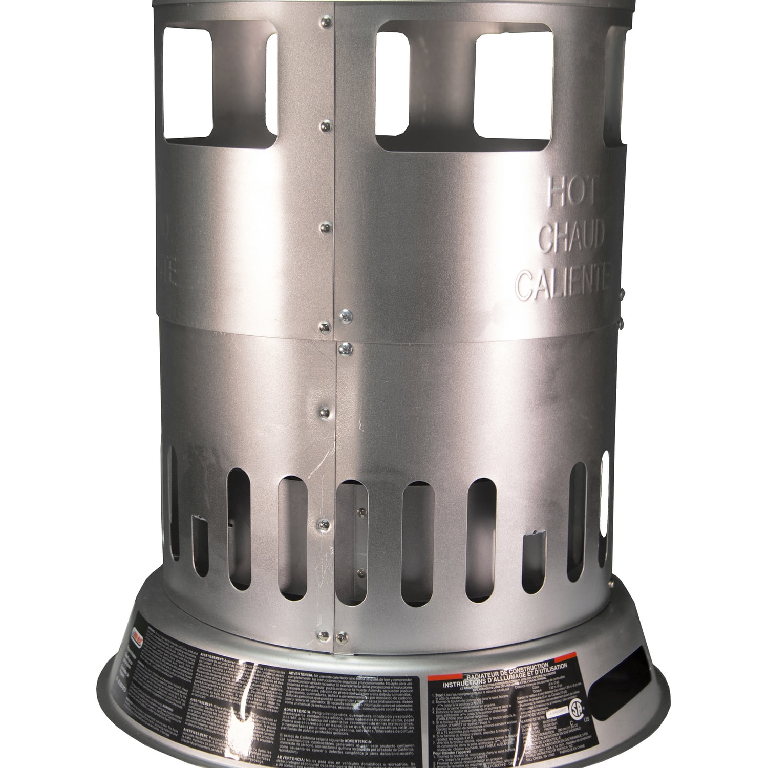 REDDY HEATER 50,000-80,000-BTU Propane Indoor Outdoor 360° Convection Heater with Auto Shutoff, 10-Ft. Hose, Regulator for 20/100-Lb. Tanks, LPC80