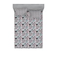 thumbnail image 2 of Ambesonne Fish Fitted Sheet & Pillow Sham Set, Ocean Sea Creatures, Twinxl, Multicolor, 2 of 3