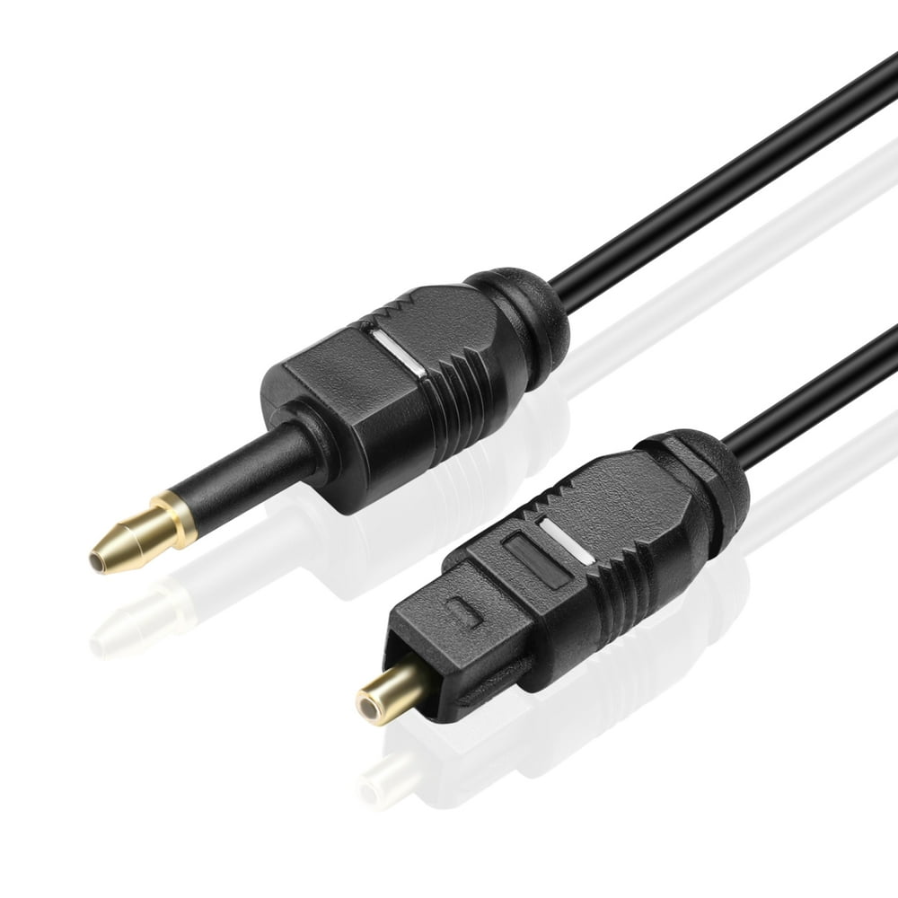 Premium Mini Toslink to Toslink Digital Optical Audio Cable (12 Feet