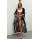 thumbnail image 4 of Women's Swimsuit Beach Cover Up Tie Dye Open Front Long Kimono Bikini Beachwear, 4 of 4