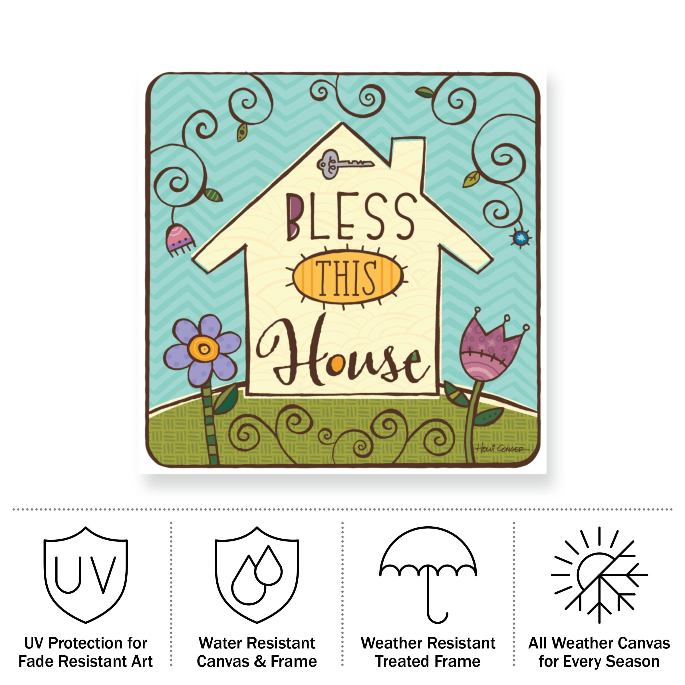 Holli Conger 'Treasures 1' Outdoor Canvas