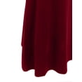 thumbnail image 3 of J. METHOD Women's Maxi Skirt High Waisted Fold Over Elastic Waistband Jersey Stretch Skirts Made in USA NEWSK05 Burgundy M, 3 of 4