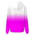 thumbnail image 4 of FAIWAD Hoodies Sweatshirt for Women Plus Size Long Sleeve Gradient Sweatshirts Lightweight Comfy Drawstring Tops, 4 of 5