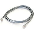 thumbnail image 3 of C2G 14ft RJ11 6P4C Straight Modular Cable - RJ-11 Male - RJ-11 Male - 14ft - Silver, 3 of 3