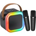 thumbnail image 1 of Machine de Karaoké Portable pour Enfants et Adultes – Haut-Parleur Bluetooth avec 2 Microphones Sans Fil, 1 of 5