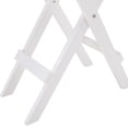 thumbnail image 5 of Uenjoy Shabby Cottage Portable Folding Stand Tray Table White Elegant w/Drawers Wood, 5 of 6