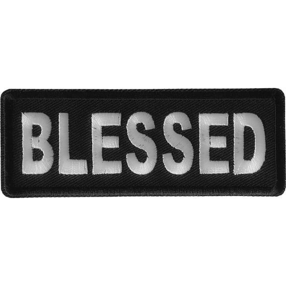 Blessed Iron on Christian Patch