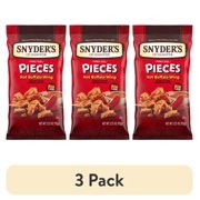 (3 pack) Snyder's of Hanover Hot Buffalo Wing Flavored Pretzel Pieces, 3.25 oz