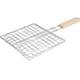 thumbnail image 4 of Pinza para Parrilla de Acero Inoxidable con Mango de Madera: Herramienta para Cocinar Al Aire Libre para Pescado, Carne y Pan. Duradera, Fácil de Limpiar, Portátil para Acampar y Hacer Picnics., 4 of 7