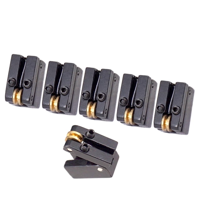 Black Fixed Guitars Bridges Tailpiece Roller Saddle Easy To