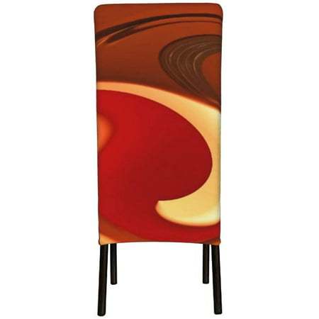 Dining Chair Covers Funky Abstract, Burnt Orange Dining Room Chair Covers