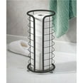 thumbnail image 2 of mDesign Metal Toilet Paper Holder - Freestanding 3 Roll Reserve - Matte Black, 2 of 8