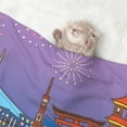 thumbnail image 2 of Lsque Sanrio Pattern Waterproof Throw Blanket Pet Blanket for Dogs & Indoor Cats, Washable - Shaggy Plush Calming Long Faux Fur & Velvet Dog Blanket -, 2 of 8
