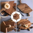 thumbnail image 5 of WRISTBIQUE Divided Plates Classic Homey Feel Pizza Plates Acacia 6Pcs, 5 of 8