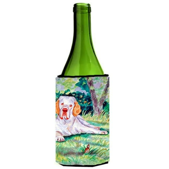 Clumber Spaniel Wine bottle sleeve Hugger - 24 oz.