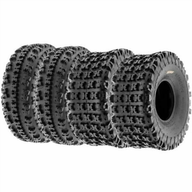 Sunf Xc 23X7-10 Front & 22X10-10 Rear Atv Utv Knobby Sport Tires 6 Pr Tubeless A027 Set Of 4