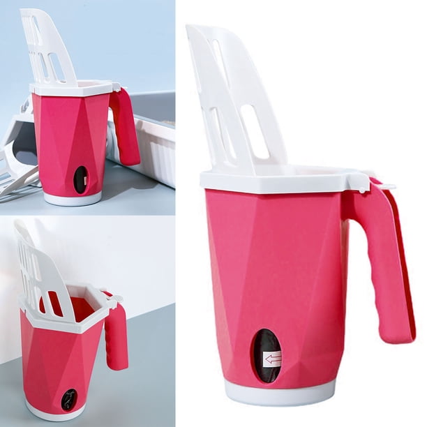 Pala para arena para gatos, pala para arena para gatos, pala para arena para gatos desmontable, pala para arena para gatos integrada con caja de arena, funcionalidad de alta precisión