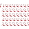 thumbnail image 1 of 100 precintos de plástico, etiquetas numeradas para bridas, señalización desechable con cierre automático para envíos, 250 mm B, 1 of 8