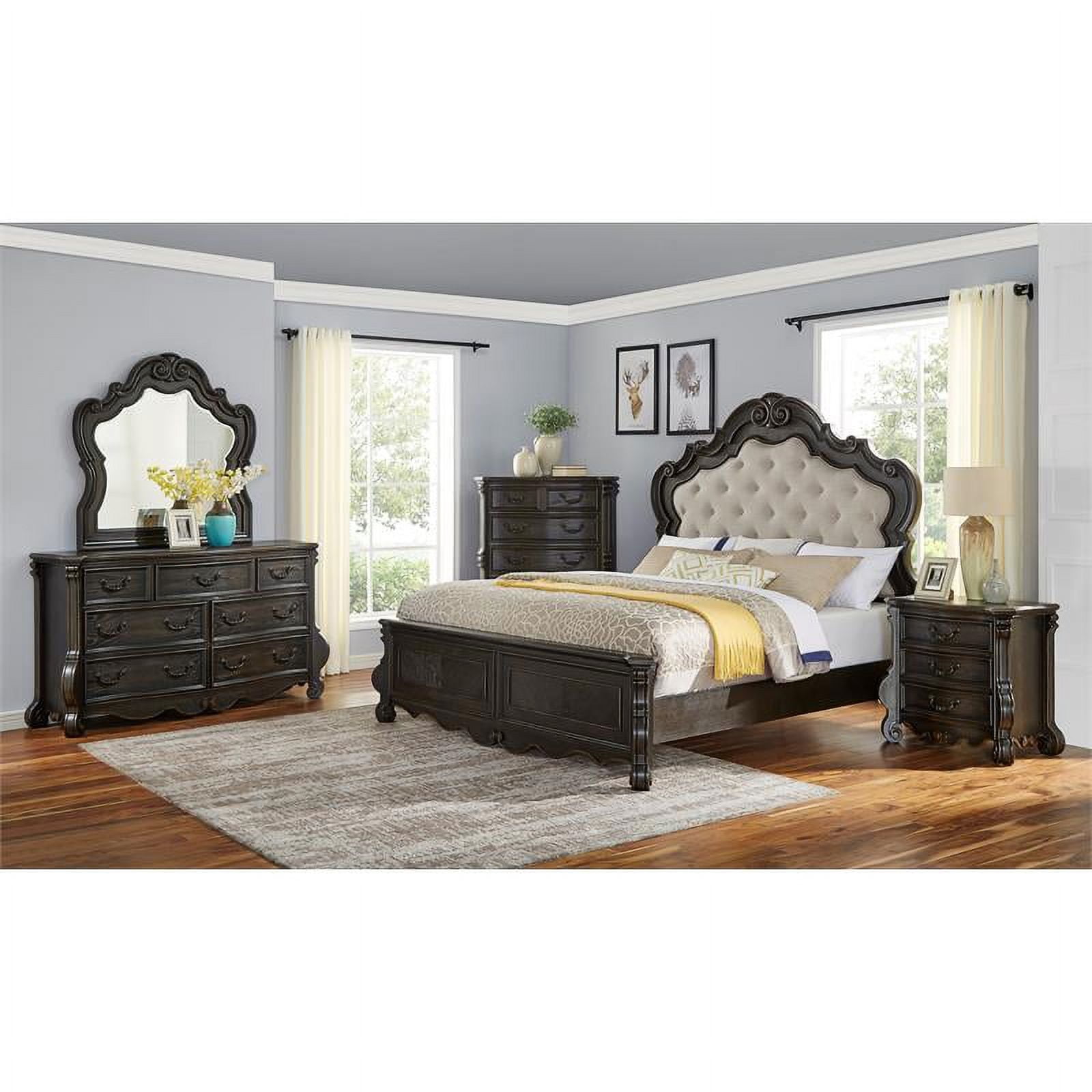 Steve Silver Rhapsody Multi-step Molasses 3-drawer Wood Nightstand