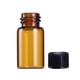 thumbnail image 2 of 12 mini frascos de vidrio ámbar de 3 ml con reductor de orificio para aceites esenciales, productos químicos, colonias y perfumes de Super Z Outlet, 2 of 6