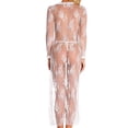 thumbnail image 4 of Conjunto de ropa interior sexy Traje de lencería de encaje Ropa sexy lavada a mano para adultos, Blanco, S Inevent XX000040-03, 4 of 7