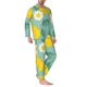 thumbnail image 2 of Balery Lemons Chamomile Flowers And Leaves Pijama para Hombre de Dos Piezas con Manga Larga, Conjunto de Dormir y Descanso Suave con Bolsillos-XX-Large, 2 of 6