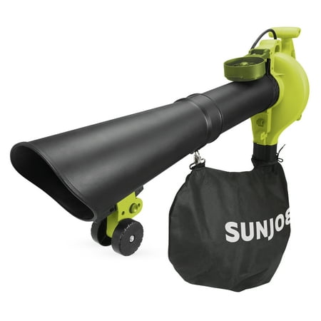 Sun Joe SBJ606E-GA-SJG 4-in-1 Electric Blower | 250 MPH · 14 Amp | Vacuum · Mulcher · Gutter Cleaner