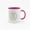 Pink, variant on 11 Ounce "Best Dad Ever" Ceramic Mug with Colorful Inner Lining - Inspirational Quote Coffee Cup with Floral Wreath Design
