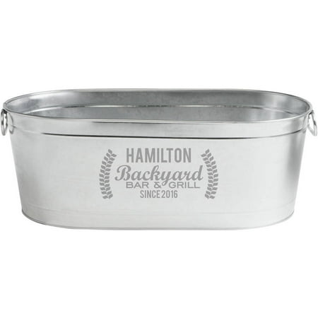 Beverage Bar - Personalized Backyard Bar Beverage Tub