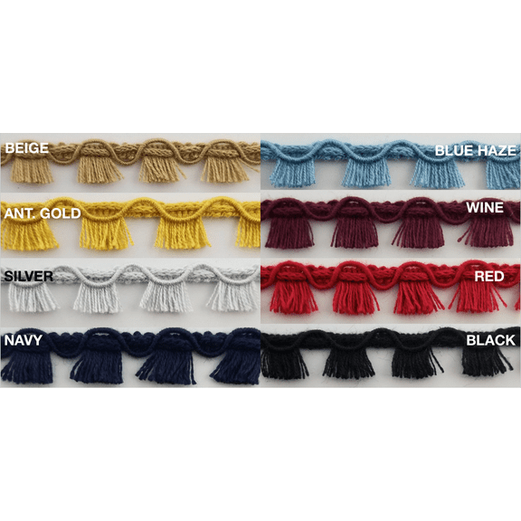 Tassel Fringe Trim - 18 Continuous Yards - Many Colors Available!